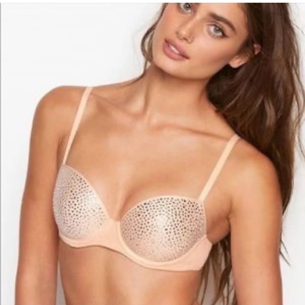 💀💀Victoria Secret Dream Angels Swarovski crystals bra 36D